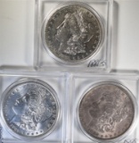 1881-S, 1885-O, 1898 MORGAN DOLLARS  UNC/BU