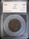 1825 LARGE CENT N-10 SEGS FINE