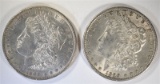 1889 & 1890 BU MORGAN DOLLARS