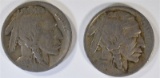 1914-S FINE & 1916-S VF BUFFALO NICKELS