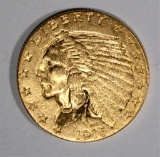 1915 $2.50 INDIAN GOLD CHOICE BU