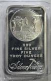 FIVE OUNCE .999 SILVER BAR