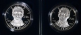 (2) 2009 Louis Braille  Proof Silver Dollars