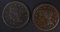 1845 & 1846 LARGE CENTS VF