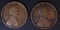 2-VF 1915-S LINCOLN CENTS