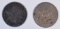 3c SILVERS; 1858 T-2 XF & 1852 T-1 XF