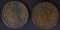 1845 & 47 LARGE CENTS, VF