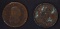 2-PATRIOTIC CIVIL WAR TOKENS