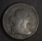 1807 DRAPED BUST HALF CENT, VG