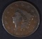 1833 LARGE CENT, FINE