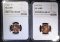 1968-S & 1969-S LINCOLN CENTS NGC