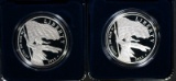 (2) 2012 Star-Spangled Banner Silver Dollars