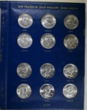 GEM BU FRANKLIN HALF DOLLAR SET IN ALBUM