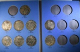 9-DIFFERENT PEACE DOLLARS IN ALBUM NICE COINS