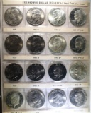 COMPLETE 32 COIN SET OF EISENHOWER DOLLARS