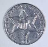 1858 3-CENT SILVER, AU