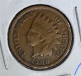 1908-S INDIAN HEAD CENT  XF