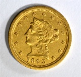 1843-O $2.50 GOLD LARGE DATE  BU