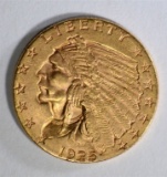 1925-D $2 1/2 GOLD INDIAN  CH BU