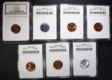 GRADED LINCOLN CENTS; ANACS 1938-S MS65RD