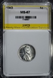 1943 LINCOLN CENT LVCS SUPERB GEM