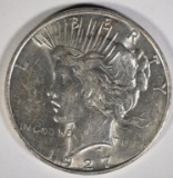 1927-D PEACE DOLLAR, AU