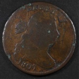 1807 DRAPED BUST COMET VARIETY LARGE CENT, G