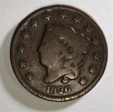 1826 LIBERTY HEAD LARGE CENT VG