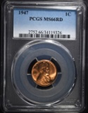 1947 LINCOLN CENT PCGS MS-66 RD