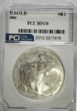 2003 AMERICAN SILVER EAGLE PCI PERFECT GEM BU