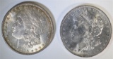 1884-O & 1896 MORGAN DOLLARS CHOICE BU+