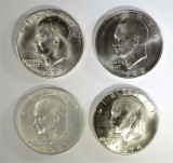 1971-1974 Unc. IKE Silver Dollars ALL 