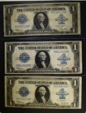 3-1923 $1.00 SILVER CERTIFICATES, NICE CIRCS