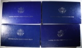 (4) 1987 Constitution Proof Silver Dollars.