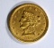 1857-S $2 1/2 GOLD  CH AU