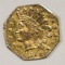1872 CALIFORNIA FRACTIONAL GOLD 25c