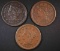 1851, 52 & 53 LARGE CENTS VF/XF