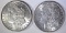 1886 & 1889 CH BU MORGAN DOLLARS