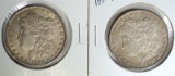 2 - 1896 MORGAN DOLLARS AU & UNC