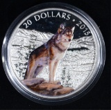 2015 $20 CANADIAN WOLF PROOF in BOX
