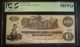 1862 $100. CONFEDERATE STATES OF AMERICA