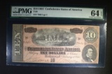 1864 $10 CONFEDERATE STATES OF AMERICA
