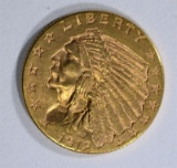 1912 $2 1/2 GOLD INDIAN  GEM BU