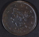 1841 LARGE CENT, XF BETTER DATE