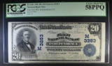 1902 PB $20 CHARTER #3263 NATIONAL BANK NOTE