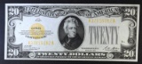 1928 $20 GOLD CERTIFICATE CH.AU/CU