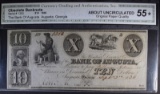 1836 $10 BANK OF AUGUSTA CGA AU-OPQ*
