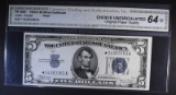 1934-C $5 SILVER CERTIFICATE 