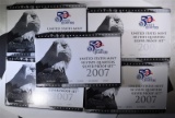 5-2007 SILVER QUARTER Pf SETS IN ORIG BOXES/COA