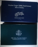 1995 Civil War & 2005 Marine Corps Proof  Commems.